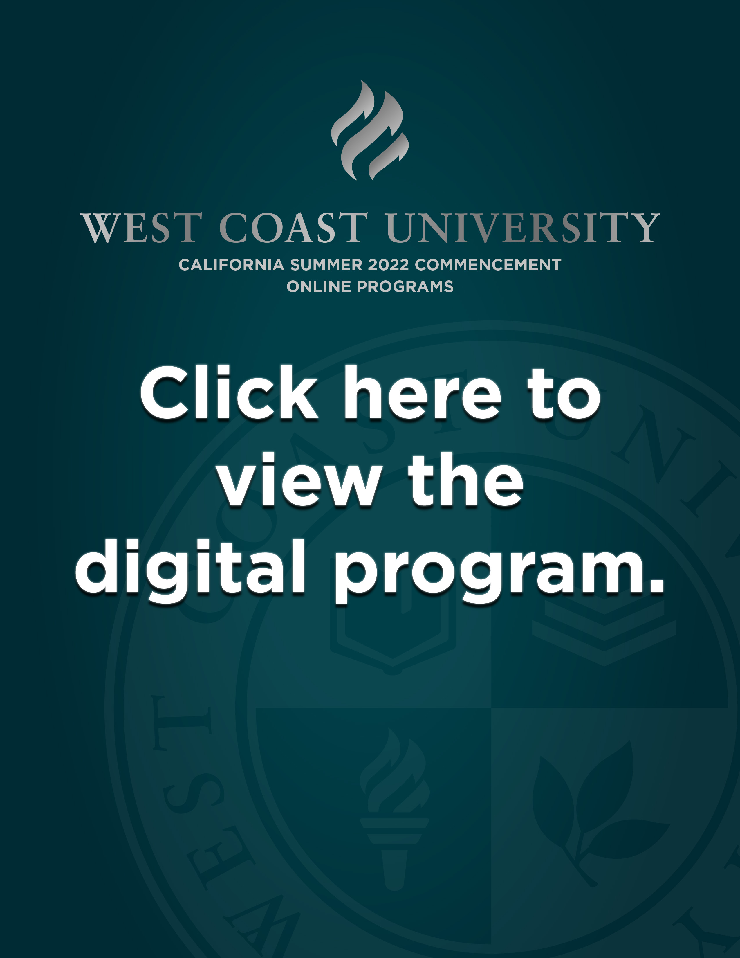 California Summer 2022 Online Programs Commencement Program